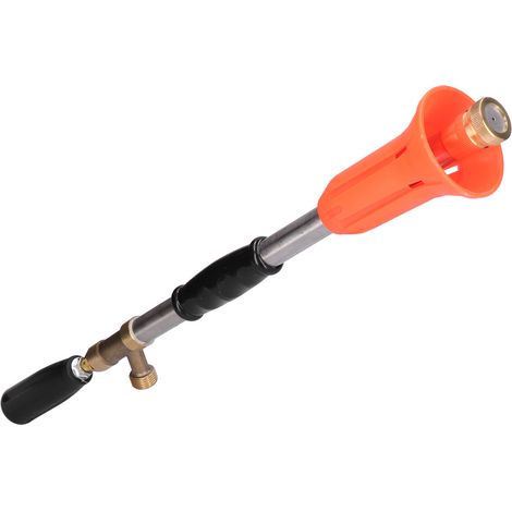 Pulvérisateur agricole portatif à longue portée réglable, filetage mâle G1/2, orange/rouge, haute pression, longue portée, à visser. (1/5)