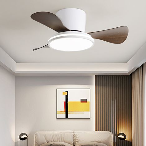 Ventilatore da soffitto da 71 cm con luce e interruttore a parete, 3 temperature di colore, 6 velocità e timer. (1/5)