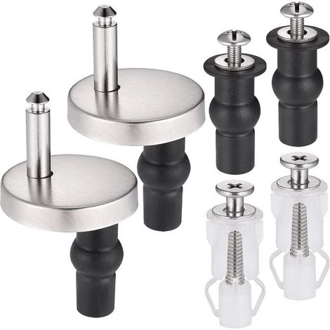 Two-part toilet seat fixing kit, universal quick-release hinge for toilet seat (1/5)