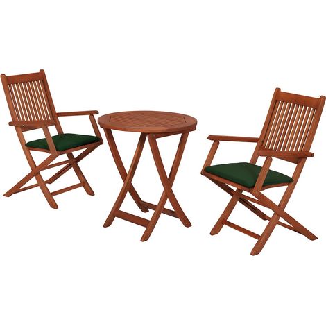 Rio Set 5tlg Eucalyptus Tisch, Ø 65 cm