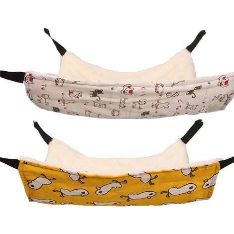 Hamac En Polaire Pour Rongeurs - Design Double Couche Tunnel Chaud - Accessoire Cage Hiver - 1 Pièce (1/5)