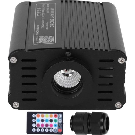 16W Twinkle Fiber Optic Light Engine Kit de plafonnier à LED RGBW Contrôle APP avec télécommande à 28 touches pour la décoration d'éclairage de plafond (1/5)