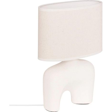Lampe à Poser en Céramique "Gaby" 31cm Blanc (1/3)