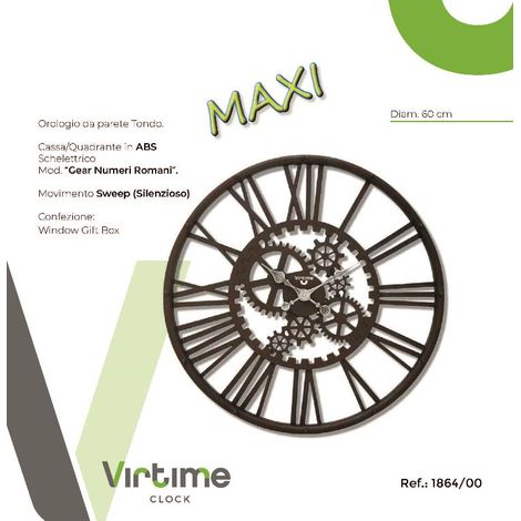 Orologio da Parete Maxi Numeri Romani 60 cm Virtime (1/2)