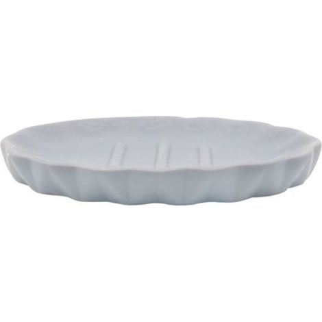 Trade Shop - Jabonera Jabonera Accesorios De Baño Gris Decorado 79952 - (1/2)