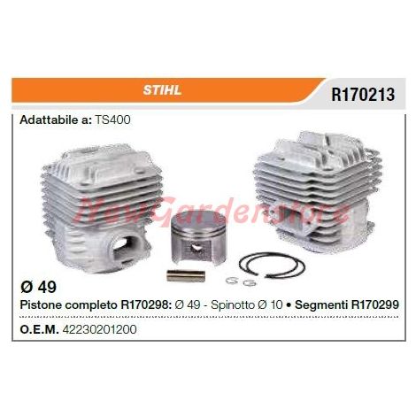 Segmento del cilindro del pistón de la tronzadora STIHL TS400 R170213