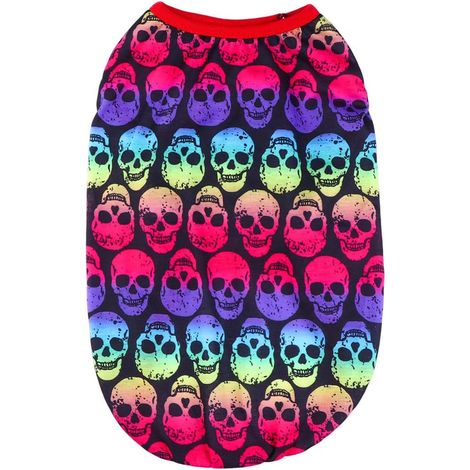 UKCOCO chiens Hoodie avec buntem Skelett-Muster, Halloween Kostüm (1/5)