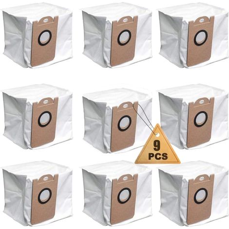 9er-Packung wasserdichte Staubbeutel mit großem Fassungsvermögen für Proscenic M7 Pro und M7 Max Staubsauger (1/5)