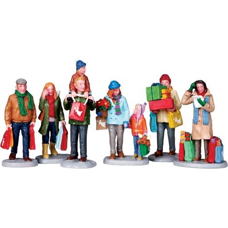 Holiday Shoppers Set of 6 Cod. 92683