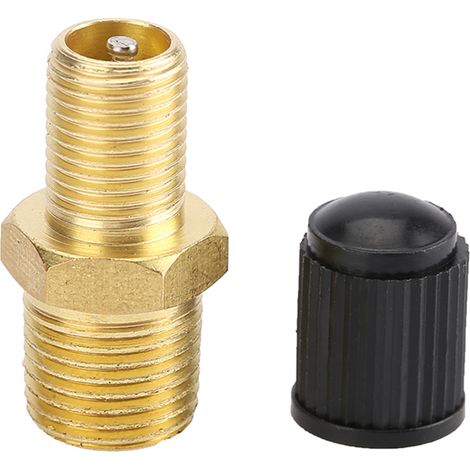 Füllventil für Luftkompressortanks aus Messing, NPT/MPT-Messing-Tankfüllventil, 2-teiliges Füllventil für Luftkompressortanks