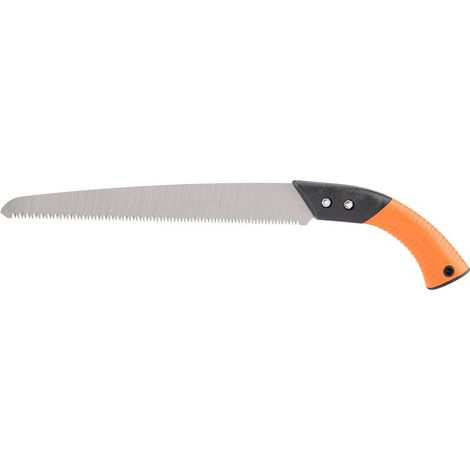 Scie à élaguer manuelle de jardin, matériau 65 manganèse, longueur 425mm, idéale pour coupe branches et travaux bois - modélisation ergonomique. (1/5)