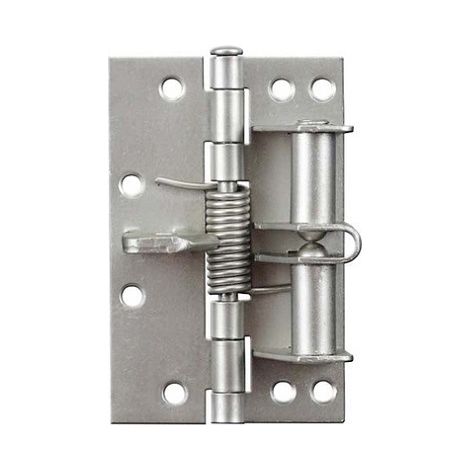 Cierrapuertas automático individual plateado con posicionamiento manual, accesorios de hardware, amortiguador de puerta cortafuegos, resorte y bisagra