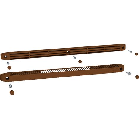 Kintech – Kit entrée d'air autoréglable vm-g + cea – Affaiblissement acoustique 34-35 dB – Débit 15-22-30 m³/h – Finition chêne doré RAL8003