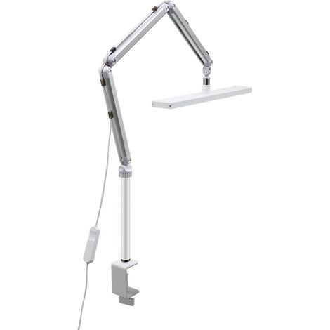 Lampe de table flexible Andoer Lash Light avec pince, idéale pour les soins des ongles, les extensions de cils et la lecture. 3 modes d'éclairage, intensité variable, double alimentation. (1/2)