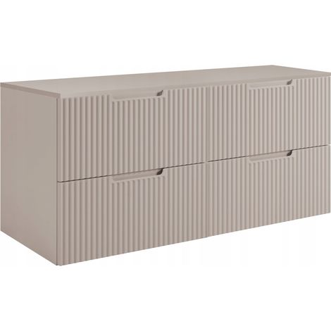 Meuble de salle de bain Vena - 120 cm - Couleur Kashmire - Design moderne - Soft close