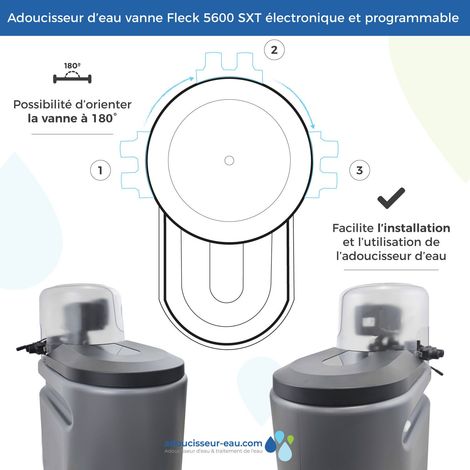 Adoucisseur d'eau FLECK 5600 Sxt - 30l - Complet avec accessoires — vue 3