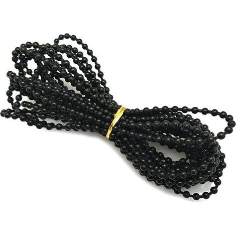 chaîne de Perles aveugles,chaîne Aveugle Verticale,Stores verticaux Accessoires Perles chaîne pour Les raccords de réparation de pièces de Rechange pour Stores enrouleurs (Noir) (1/5)