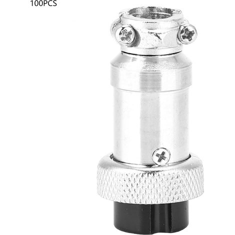 100Pcs BERM Aviation Plugs 2 Holes Female Connector Socket Electrical Supplies 16mm (1/5)