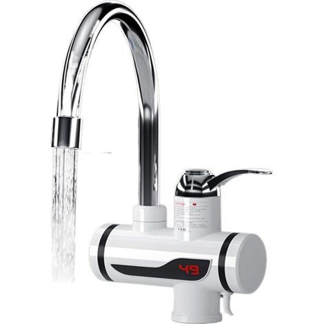 Robinet Cuisine, Robinet LED instantané de Chauffage électrique de Cuisine à 360 °, Robinet d'eau Chaude Domestique à Chaleur Rapide, Robinet de Chauffe-Eau électrique de Cuisine instantané (1/5)