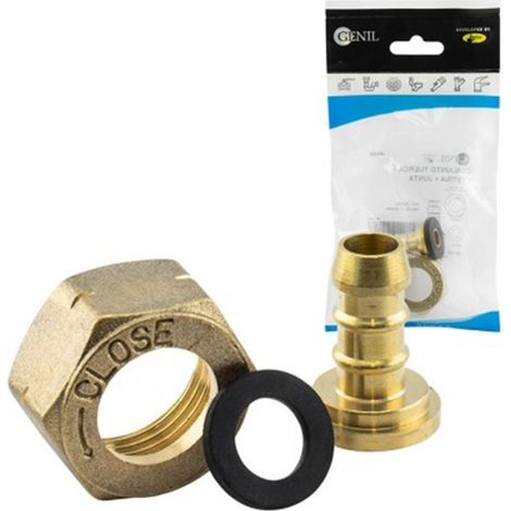 Tuerca 21.8 Rosca Izq. + Tetina + Junta, MARCA GENIL