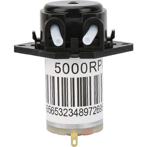 6V Miniatur-Schallschutz-Peristaltikpumpe Titration Gleichstrom-Selbstansaugpumpe (Mattschwarz)
