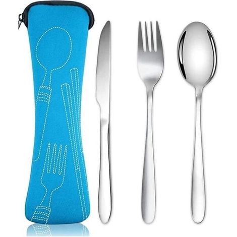 Cutlery Set - Stainless Steel - Portable - Travel (1/4)