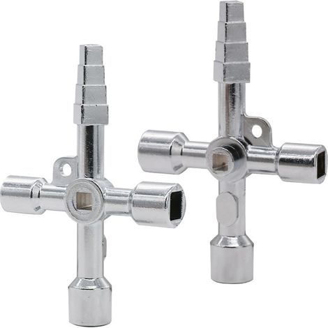 Universal key electrical cabinet key triangle key square key train electrical cabinet elevator multi-function manual tool one piece (1/3)