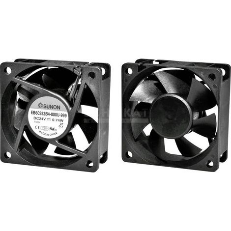 Ventilatore assiale Sunon MF60251VX1000UA99 nero 60x60x25 mm