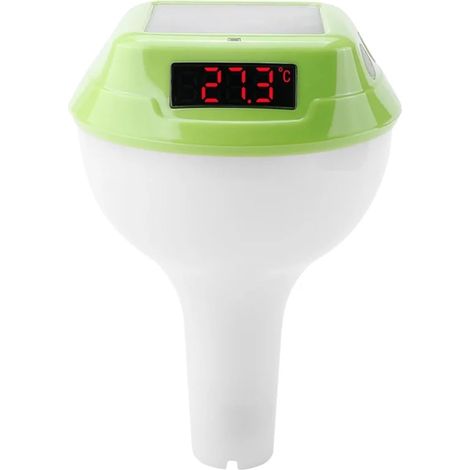 Thermomètre à Eau Thermomètre De Piscine Intelligent À Énergie Solaire Avec Jauge Numérique À LED(Green) (1/3)