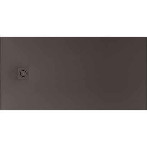 Receveur de douche extra plat en Stonex® Terran-N+Grille Twist - 2000x1000mm - Café (1/2)