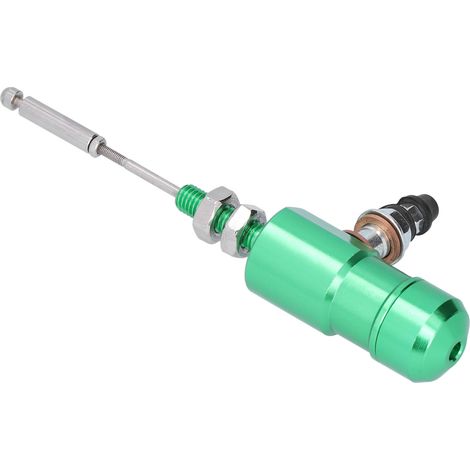 Maître-cylindre d'embrayage hydraulique M10 x 1,25 mm avec tige, pompe inférieure à transfert efficace, système universel pour moto, vert (1/5)