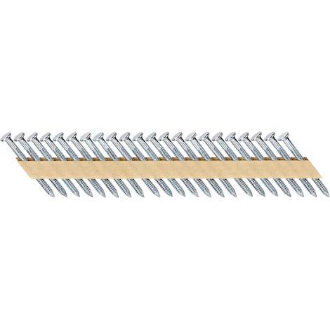Clou d'ancrage DEWALT DNM 50 mm 33 degrés tige annulaire Galvanisé 2000 pièces
