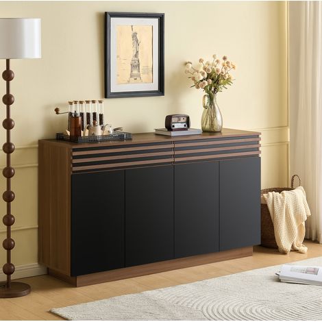 Aparador mueble almacenaje MDF 150x40x85 cm OKMYHOME (1/5)