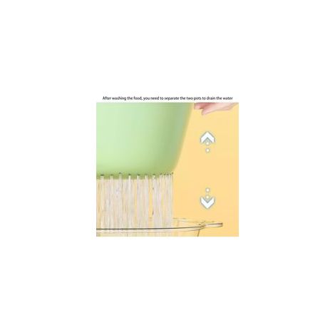 Juego de 2 cestas escurridoras plegables con base autodrenante, coladores de silicona para el borde del fregadero, tamaños S/M/L, apilables para ahorrar espacio - Crezuo