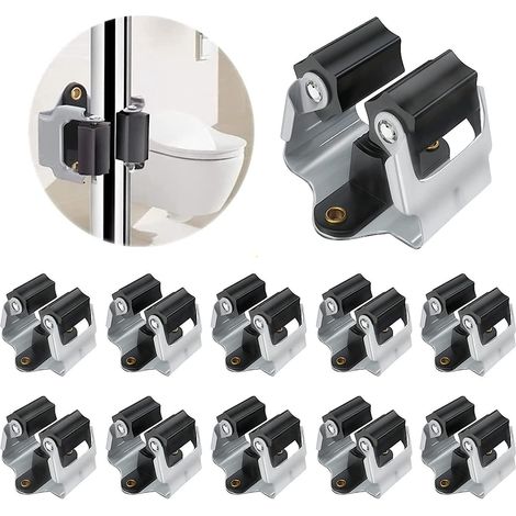 lot De 10 Porte-serpillires (noir), Porte-balai Mural Pour Systme De Stockage De Garage, Abri De Jardin, Buanderie, Organisation De Cuisine, Max 3 (1/5)