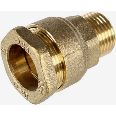 Raccord laiton compression 3-4  d25 ply