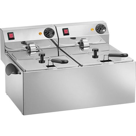 Friteuse 6 litres + 6 litres - Titanium