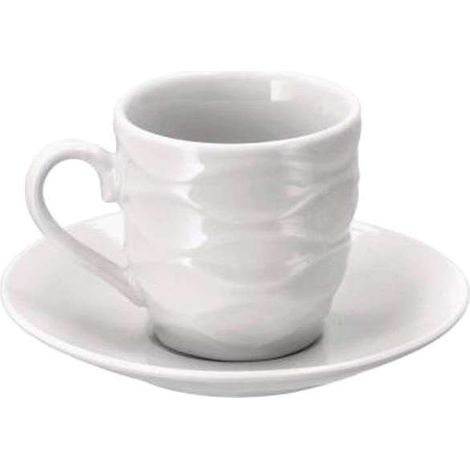 Tazza Caffè Porcellana Cerchi Pz 6 Ad