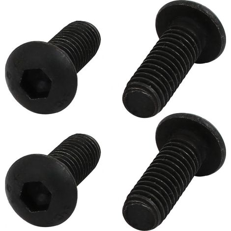 Lot de 4 vis M6 x 16 mm, classe 10,9, avec filetage à gauche, pour perceuse (1/3)