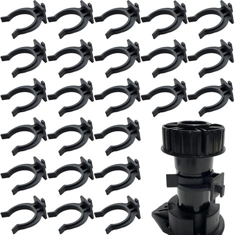 30 x Kitchen Skirting Board Fasteners, Kitchen Baseboard Clip, Furniture Foot Fixing Cli, Base Board for Sofas, Tables, Beds, TV Cabinets (1/5)