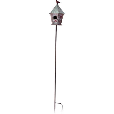 Tuteur nichoir oiseaux 22x150cm