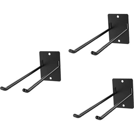 3 Pièces Support De Rangement pour Outils De Jardin Muraux Porte Balai Vadrouille Porte-Outils pour Mur Porte-vadrouille Support Mural Ajustable Le Fer Pelle (1/5)