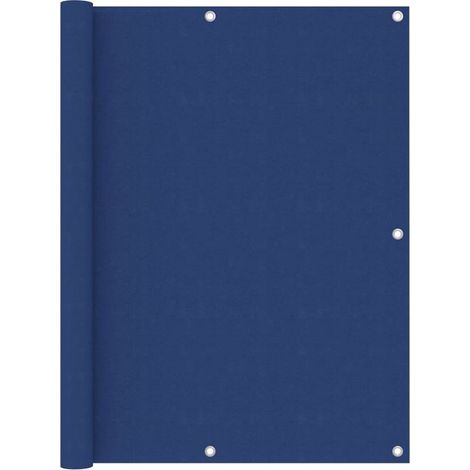 Paravent de balcon bleu, 120 x 500 cm, tissu Oxford (1/5)