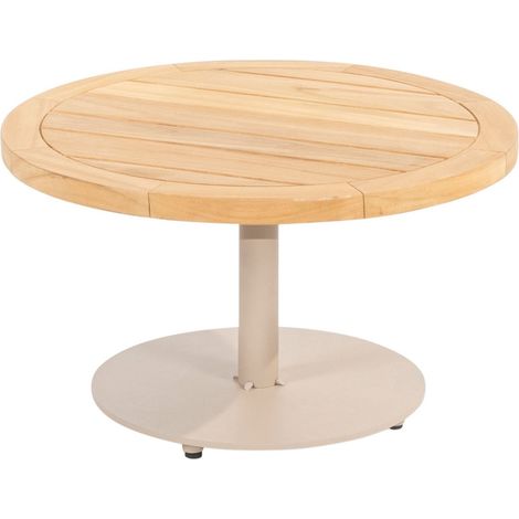 4Seasons - Volta Kaffee Tisch 60 cm rund latte Teak (1/5)