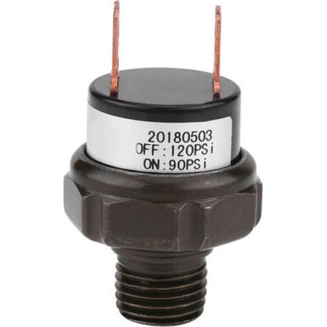 Commutateur de commande de pression d'air de commutateur de compresseur d'air automatique de re universelle 12V (90-120PSI)