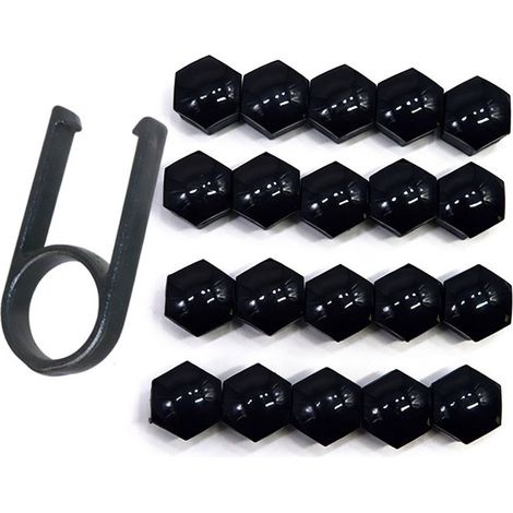 Capuchons d'écrous de roue T39 noir avec clip Z73 (1/5)