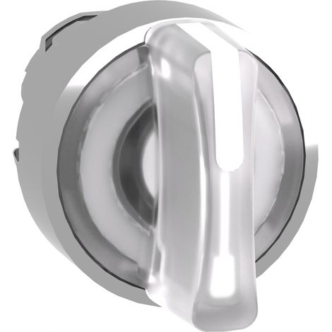 Harmony XB4 - tête bouton à manette lumineux - Ø22 - 3 pos rap DC - blanc - ZB4BK1813