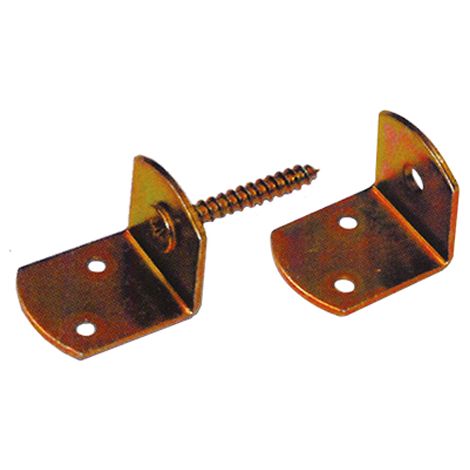 Piastre giunzioni piegate - Art. 849 - mm. 30x37xH30 con vite Conf. 50 Pz