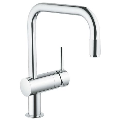 Mezclador monomando de fregadero GROHE Minta, caño en U, con caño (1/2)