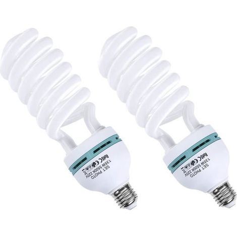 Ampoule LED E27 135W 5500K - Lot de 2 ampoules spirale économes en énergie (1/4)